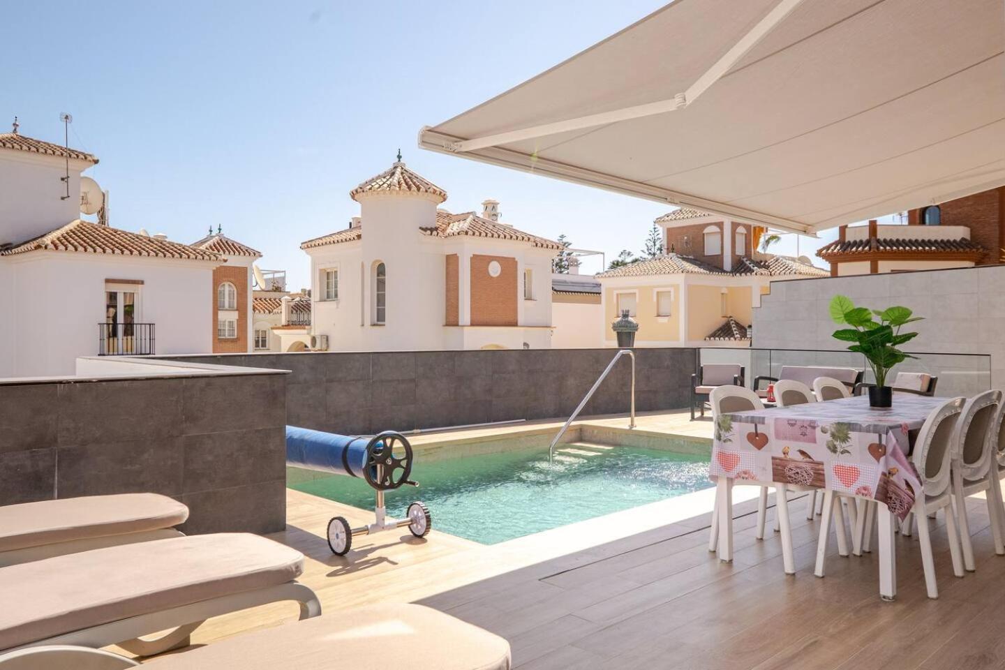 Villa Antonia Mar - Private & Heated Pool - Punta Lara Nerja Buitenkant foto