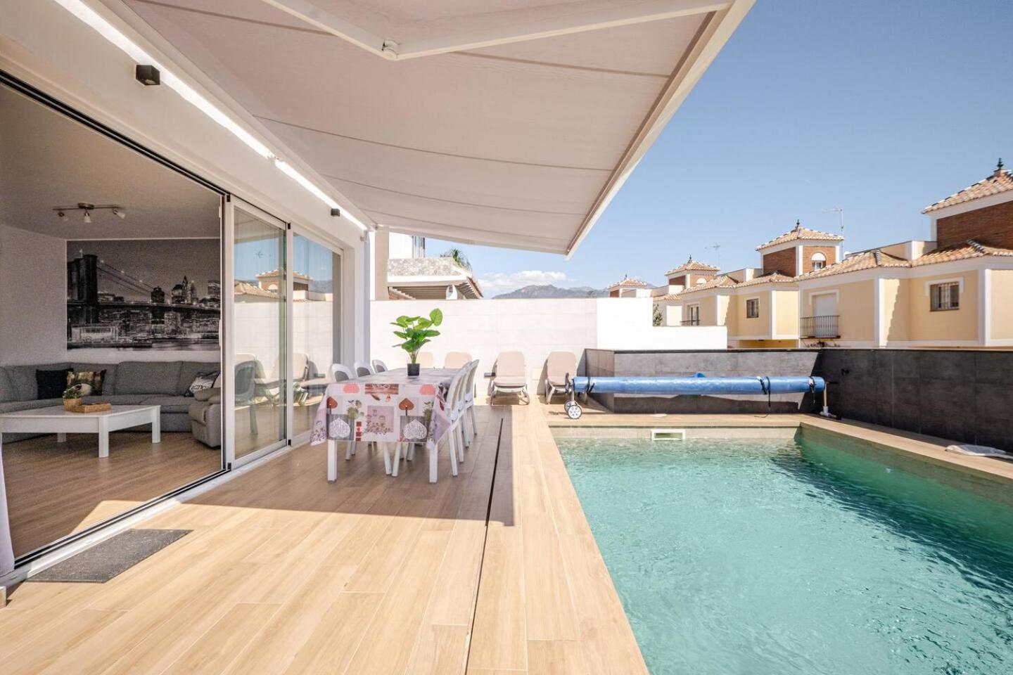 Villa Antonia Mar - Private & Heated Pool - Punta Lara Nerja Buitenkant foto